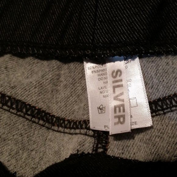 Silver Polyester/Spandex Pants - Picture 6 of 10